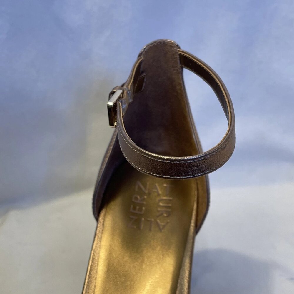 Naturalizer Always Dress Sandals Cookie Dough Women's Size 9 W New Brown Bow - Picture 8 of 12